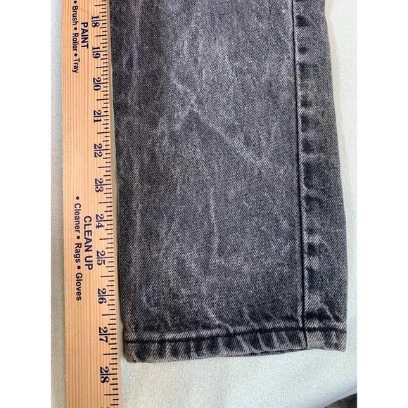 Vintage Levis 7505-0256 26x30 Black Acid Wash 80s Student Jeans Made In USA - Picture 3 of 8